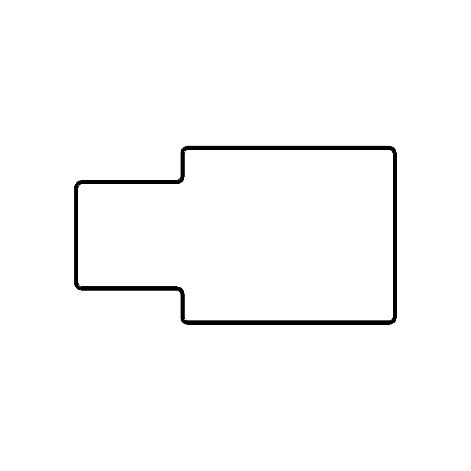 MULSR - Mullion Single Rabbet Profile